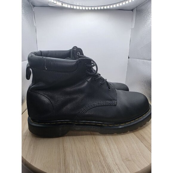 Dr Martens 292 Men's US 12 Ben 6 Eye Black Leather Combat Boots Made in Vietnam - Picture 3 of 9